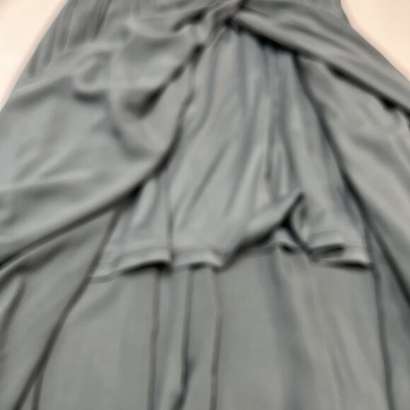 Jodifl Dress Womens 2X Green Faux Wrap Asymmetrical Maxi Embroidered Floral Boho - Picture 8 of 11